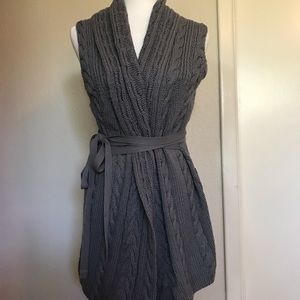 Anthropologie wrap sweater vest